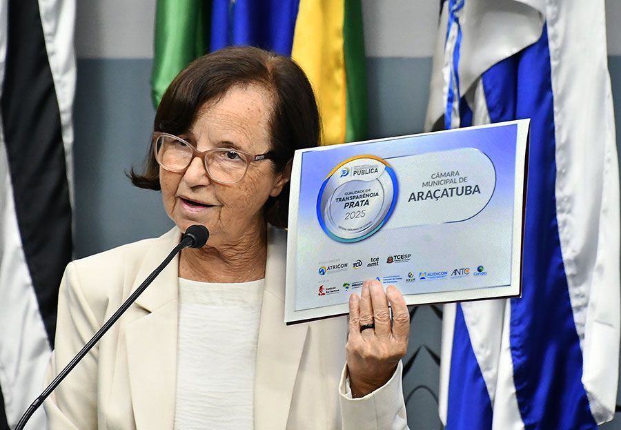 Câmara de Araçatuba recebe Selo Prata do Tribunal de Contas